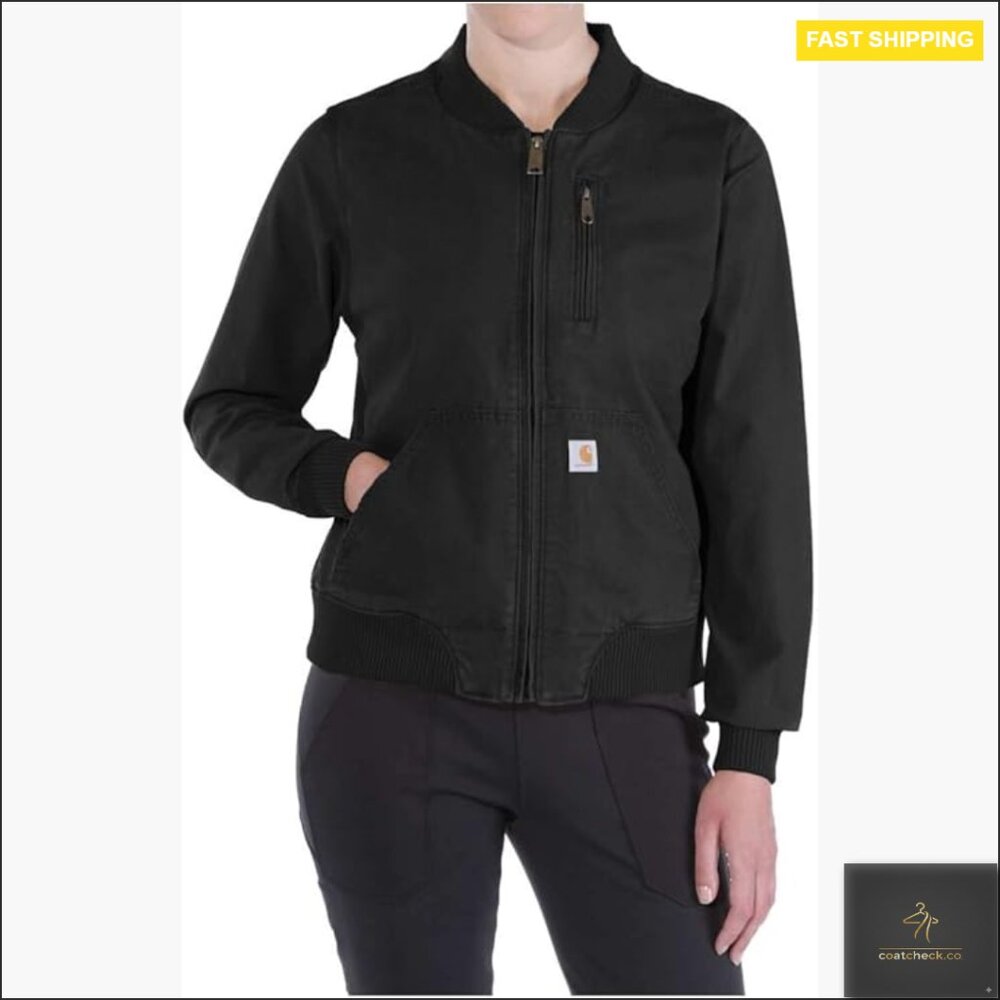 Relaxed Fit Bomber Jacket with Rugged Flex Stretch Technology